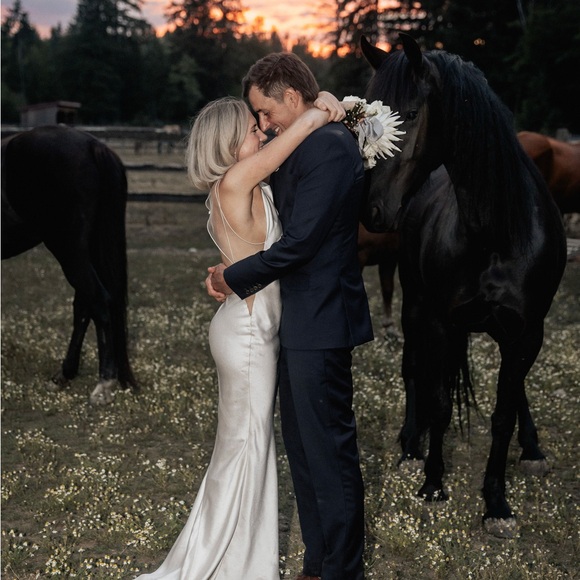 Maison Margiela Hammered Satin Gown size 38 - Picture 8 of 12